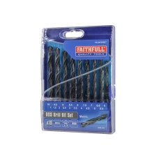 Faithfull HSS Jobber Drill Bit Set, 19 Piece (1-10mm)