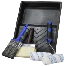 Faithfull Wood Care Paint Brush & Roller Kit, 6 Piece