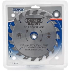 Draper EXPERT TCT Saw Blade 190 x 30mm (20T)
