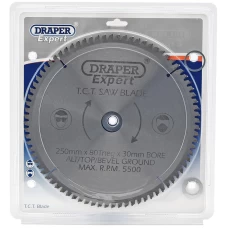 Draper EXPERT TCT Saw Blade 250 x 30mm (80T)