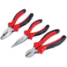 Draper 160mm Plier Set With Soft Grip Handles (3 Piece)