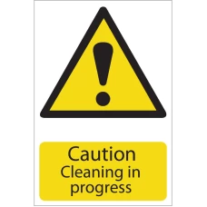 Draper 'Caution Cleaning' Hazard Sign