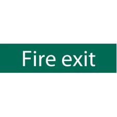 Draper 'Fire Exit' Safety Sign