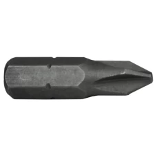 Faithfull Phillips S2 Grade Steel Screwdriver Bits PH1 x 25mm Pack of 3