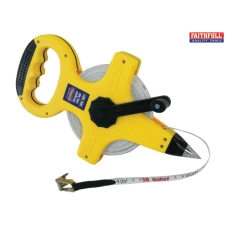 Faithfull Open Frame ABS Fibreglass Long Tape 30m/100ft (Width 13mm)