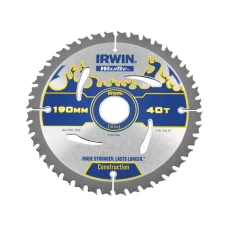 Irwin Tools Weldtec Circular Saw Blade 190 x 30mm x 40T ATB