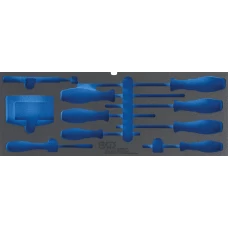 BGS Technic Foam Tray for BGS 3312, empty: for Screwdriver, bit Set and magnetic lifter