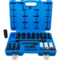 BGS Technic Impact Socket and Protective Impact Socket Set | Hexagon | 12.5 mm (1/2
