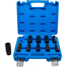 BGS Technic Impact Socket Set, Hexagon, deep | 12.5 mm (1/2