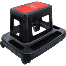 BGS Technic Rolling Seat with Shelves and Storage Compartment