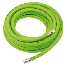 Draper High Visibility Hybrid Air Hose - 10m x 10mm, 1/4" BSP (Green)