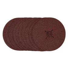 Draper 125mm Fibre Sanding Discs - 36 Grit (Pack of 10)