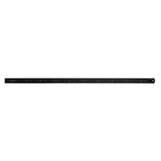 Faithfull Matt Black Stainless Steel Measuring Rule 1000mm