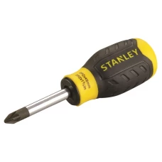 STANLEY® Cushion Grip Stubby Screwdriver Pozidriv Tip PZ2 x 45mm