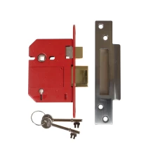 UNION StrongBOLT 2200S BS 5 Lever Mortice Sashlock Satin Chrome 81mm Box
